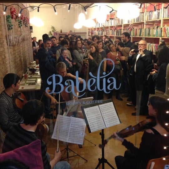 Photo taken at Babèlia Books &amp; Coffee by Rude A. on 12/1/2012