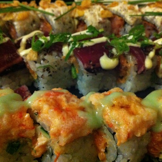 Photo taken at Sushi Damo by Deanna E. on 10/6/2012