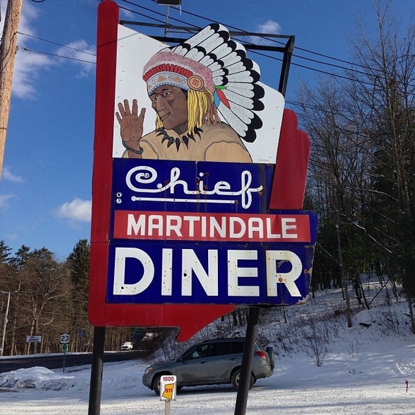 Photo taken at Martindale Chief Diner by Steve C. on 1/19/2014