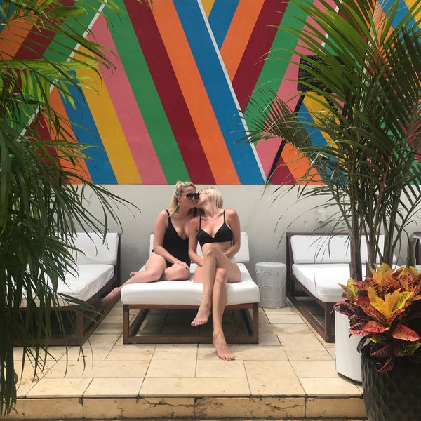 Photo taken at McCarren Hotel &amp; Pool by Sara M. on 7/24/2018