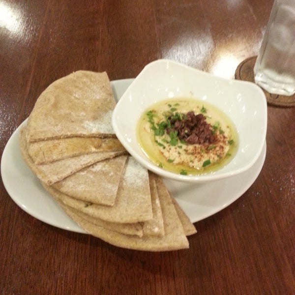 Thank you server who recommended the hummus platter (Kalamata Hummus). Loved it more than the salad! :) Great flavor, vegetarian friendly, perfect combination with the warm pita bread.