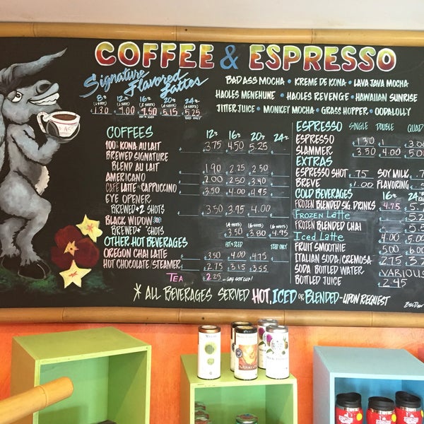 Photo taken at Bad Ass Coffee of Hawaii by Gregory H. on 6/21/2016