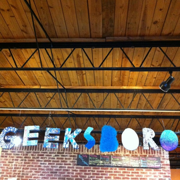 Photo taken at Geeksboro Coffeehouse Cinema by Elizabeth R. on 2/2/2013
