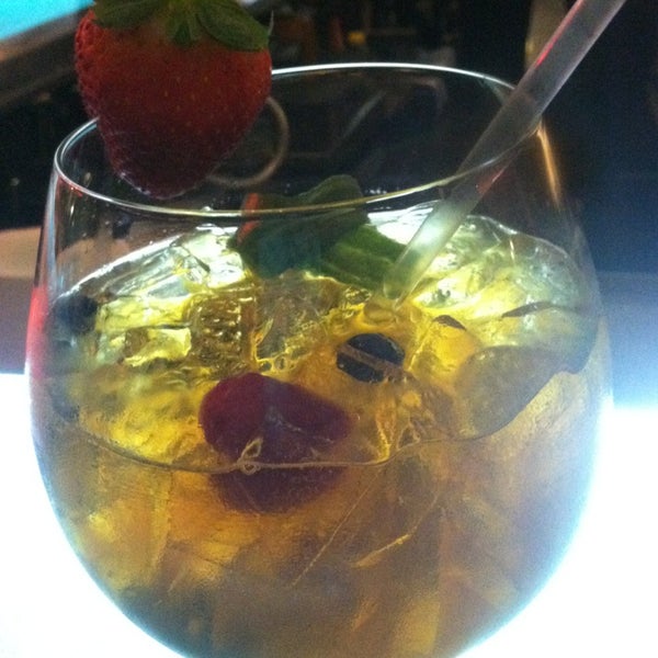 Order the Pimm's cup! It has fresh fruit, and it's huge!