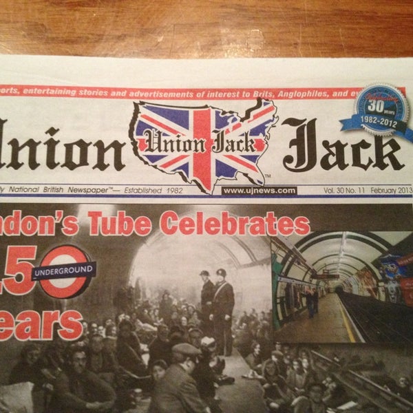 Снимок сделан в Union Jack&#39;s British Pub пользователем Rowena B. 3/2/2013