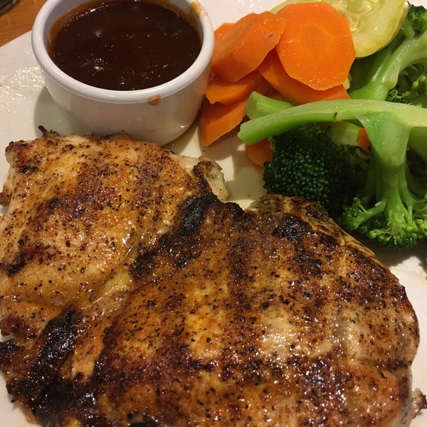 Grilled chicken on top the barbie outback
