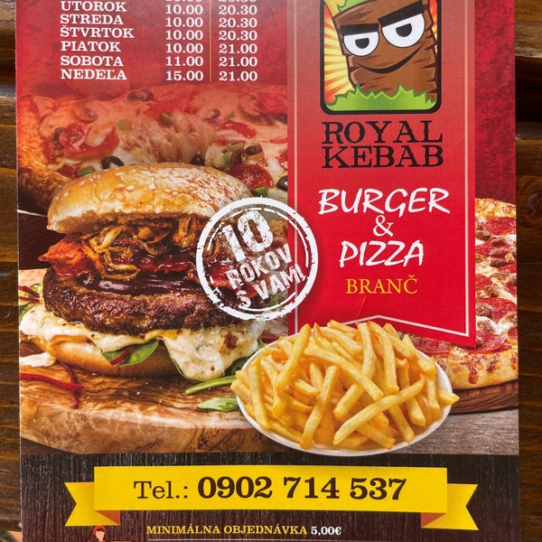 Kebab Rani Rakovnik Menu Royal Kebab - Branč, Nitriansky kraj