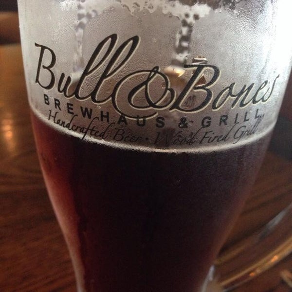 Photo taken at Bull &amp; Bones Brewhaus &amp; Grill by Chris on 8/1/2013
