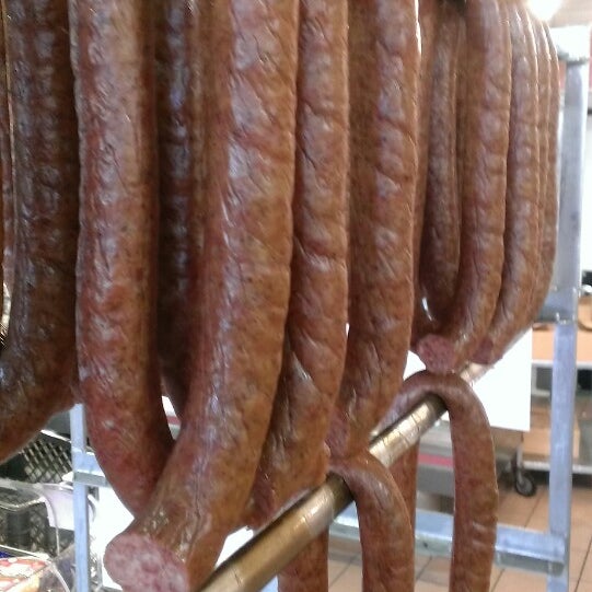 Photo taken at Bobak&#39;s Sausage Company by Peggy Buzz T. on 3/23/2014