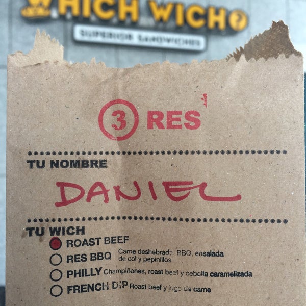 Photo taken at Which Wich? Superior Sandwiches by Daniel M. on 9/4/2015