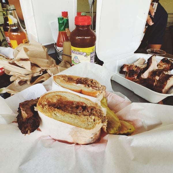 Photo taken at Lombardi&#39;s BBQ &amp; Deli by James on 8/15/2015