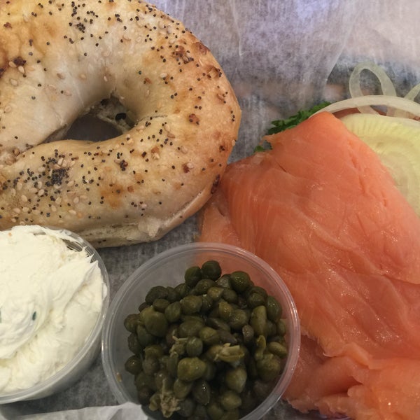 The real deal lox & bagel.. fresh