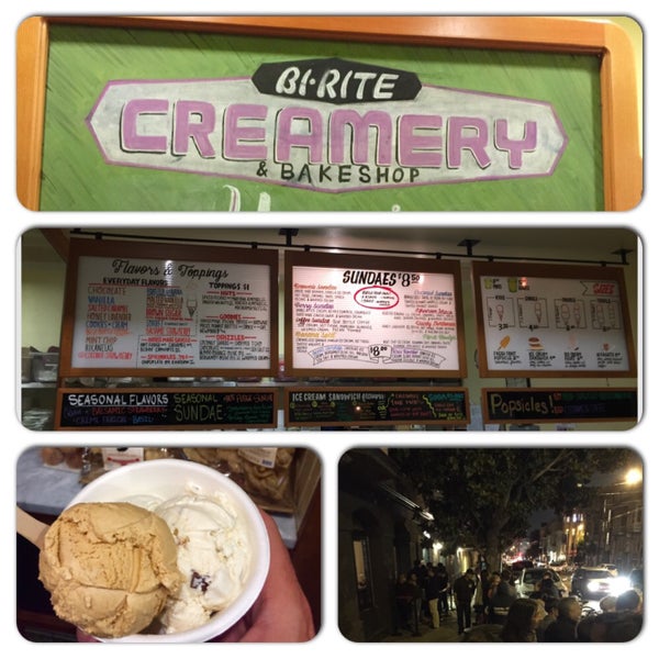 8/7/2015 tarihinde Murat C.ziyaretçi tarafından Bi-Rite Creamery'de çekilen fotoğraf