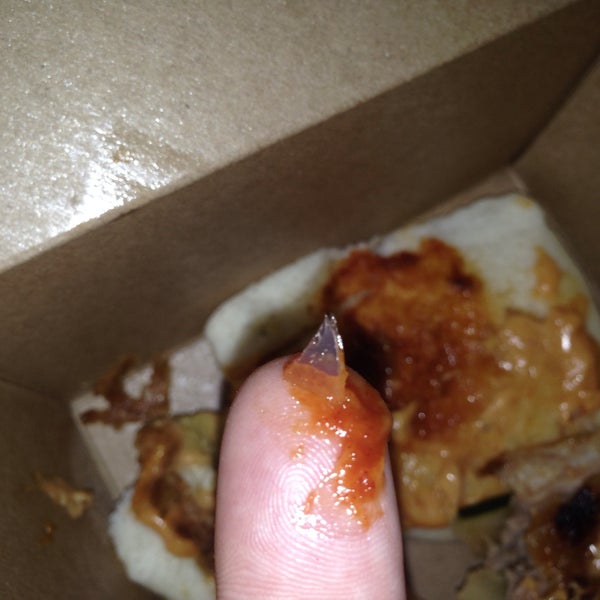 Glass inside their food!! I ordered their Pork Bao Bun and bit into a sharp piece of glass! So disgusting and dangerous!!