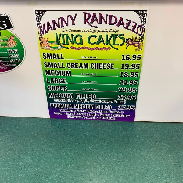 Manny Randazzo King Cakes Bakery in Metairie