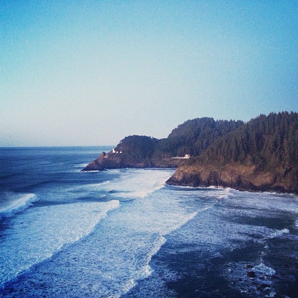Photo taken at Heceta Lighthouse Bed &amp; Breakfast by Erica M. on 1/3/2013