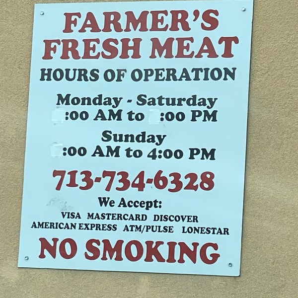 Farmer's Fresh Meat Sunnyside 8630 Cullen Blvd