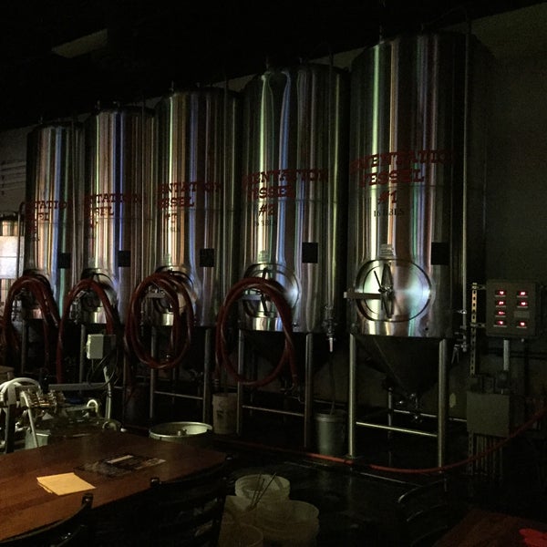 Photo taken at Uncle Bear&#39;s Brewery, Taproom &amp; Yard by Fred M. on 2/9/2015