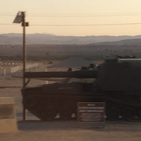 MCAGCC Front Gate Government Building in Twentynine Palms