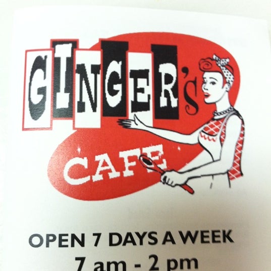Снимок сделан в Ginger&#39;s Cafe пользователем Kylie J. 7/16/2011