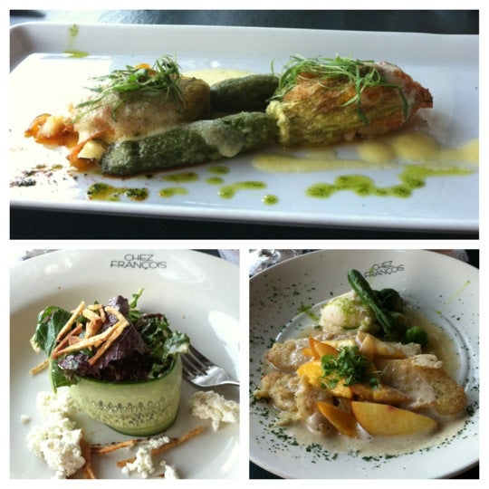 Photo taken at Chez Francois Restaurant &amp; Touche Bistro by Christina K. on 8/25/2012