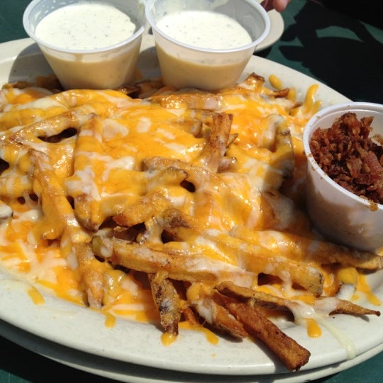 The cheese fries! Are! So! Good!