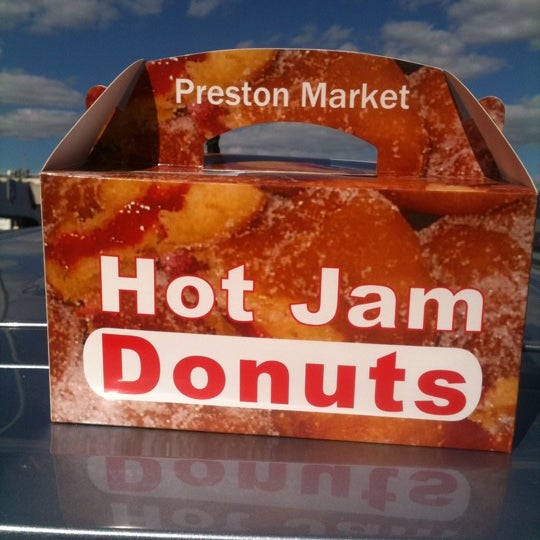 Gotta buy a bakers dozen hot jam donuts.. Great value at $7.90 a box .. Nom nom nom
