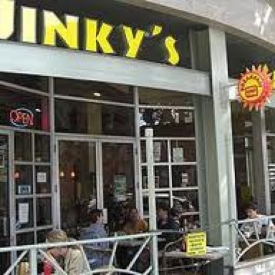 Photo taken at Jinky&#39;s Cafe Santa Monica by VALERIA M. on 12/5/2011