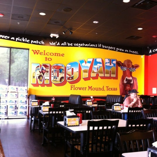 Photo taken at MOOYAH Burgers, Fries &amp; Shakes by Dawn M. on 4/13/2012