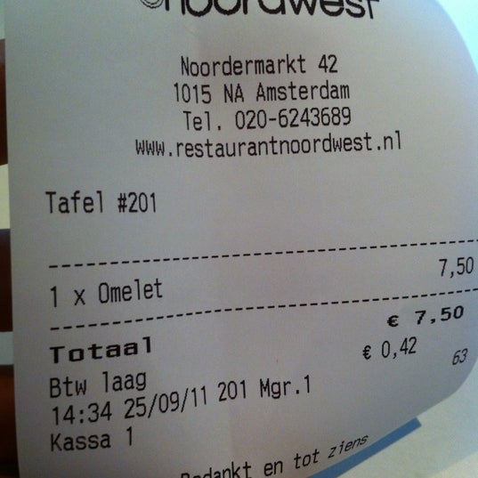 9/25/2011にElliot L.がRestaurant Noordwestで撮った写真