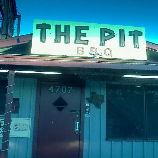 Photo taken at The Pit Barbeque by Jorge Davis L. on 1/13/2012