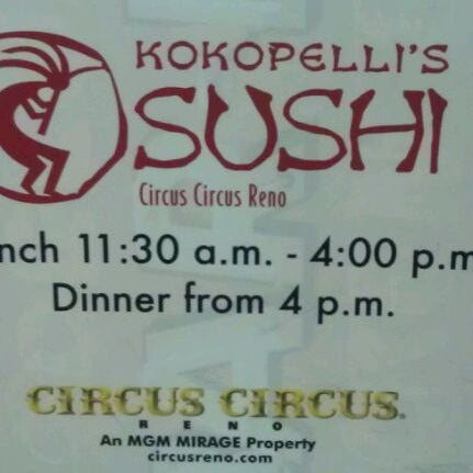 Das Foto wurde bei Kokopelli&#39;s Sushi at Circus Circus Reno von Jo F. am 11/6/2011 aufgenommen