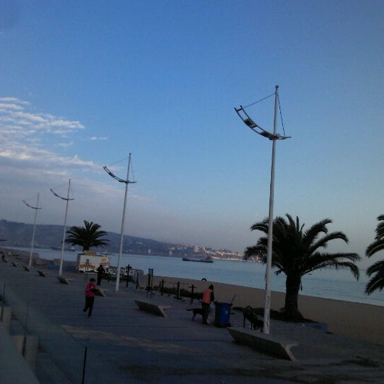 Photo taken at Playa Caleta Portales by enrique o. on 9/3/2012