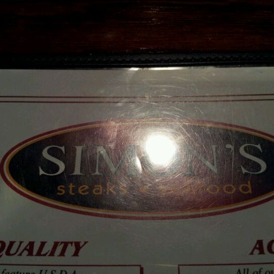 Photo taken at Simon&#39;s Steak Seafood by jsquared on 4/30/2012