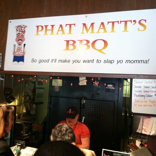 Photo taken at Phat Matt&#39;s BBQ by Patrick C. on 4/6/2011