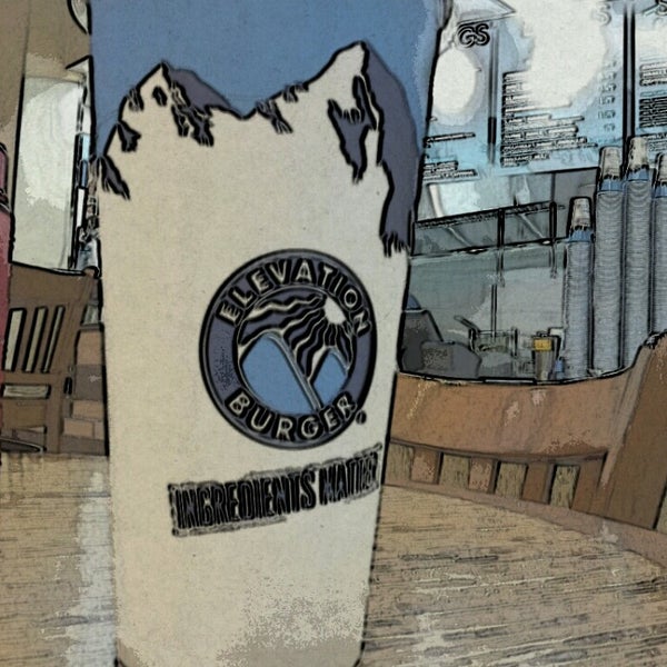 Photo taken at Elevation Burger by Athena A. on 5/11/2013