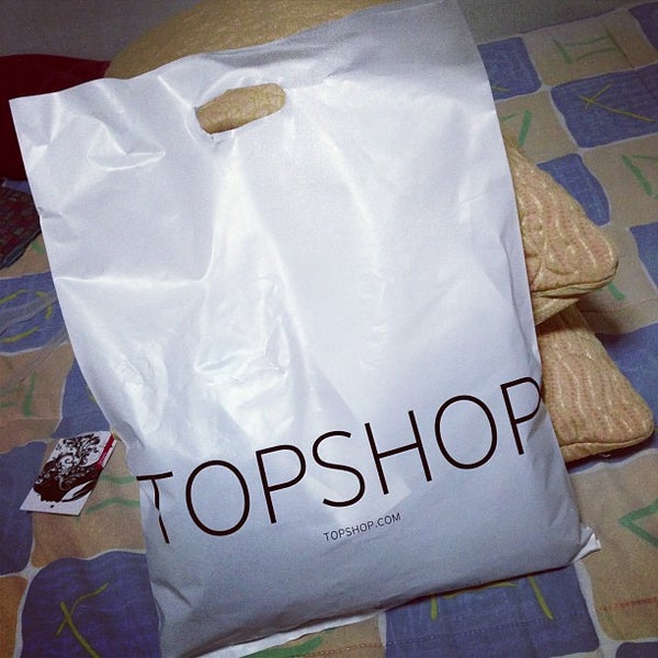 Topshop plastic best sale bag