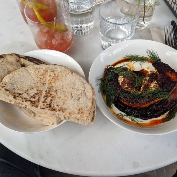 Must try the Turkish Eggs and Avocado Toast. The charred pumpkin that comes with the Turkish Eggs is wonderful.