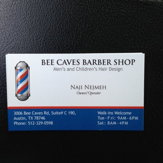 Bee Caves Barber Shop - 1 tip from 8 visitors