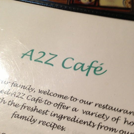 Photo taken at A2Z Cafe by Chris R. on 11/26/2012