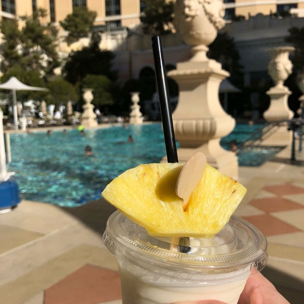 Photo taken at Bellagio Pool by Ana M. on 11/24/2018