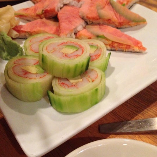 Снимок сделан в Kanki Japanese House of Steaks &amp; Sushi пользователем Nathan M. 10/24/2012