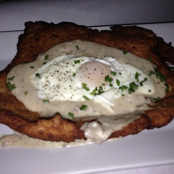Chicken fried chicken with mashed potatoes and fried egg on top is amazing. So yummy. Even though they say small portion, they are not small like tapas. See the pic and judge it yourself. :-)