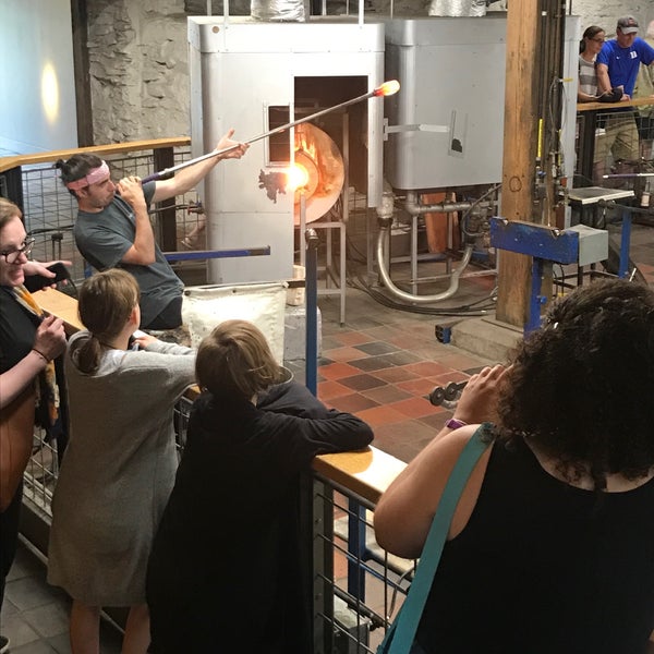 Photo taken at Simon Pearce Restaurant, Retail &amp; Glassblowing by Nate M. on 8/7/2019