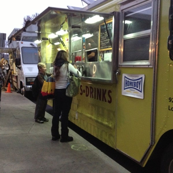 Photo taken at The Greasy Wiener Truck by Ruth N. on 1/31/2014