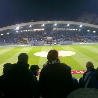 Photo taken at Stadion Ljudski Vrt by Peter T. on 12/6/2012
