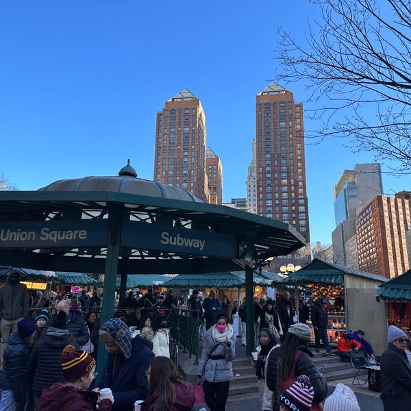 Photo taken at Union Square Holiday Market by Chris F. on 12/20/2022