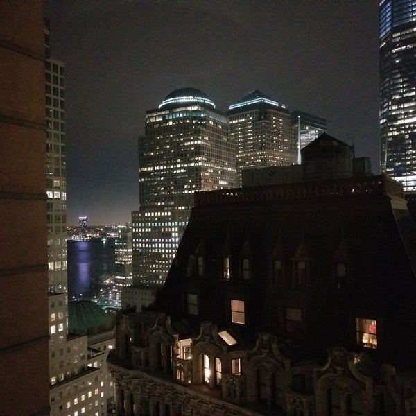 Photo taken at New York Marriott Downtown by Alayna W. on 3/10/2019
