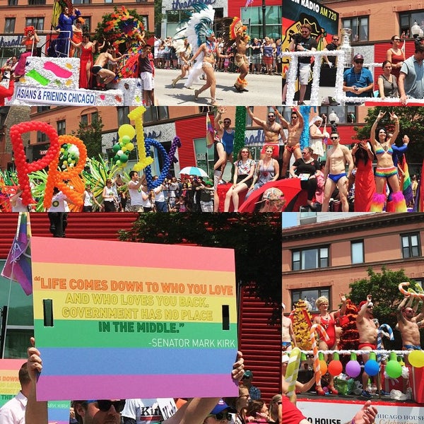 Photo taken at Chicago Pride Parade by Ngoc N. on 6/28/2015
