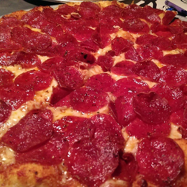 Now that's what I call a pepperoni pizza.